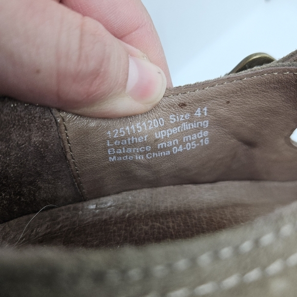 Dansko tan taupe suede Sandra mary jane wedges size 41 - Picture 10 of 10